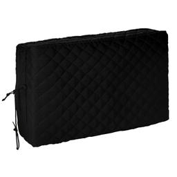 [Lifetime Warranty] Window Air Conditioner Cover Indoor with Velcro Sides - Inside AC Cover for Winter - Polyester Fiber Fill Layers Insulation - 28" x 20" x 3.5" - Black thumbnail 0