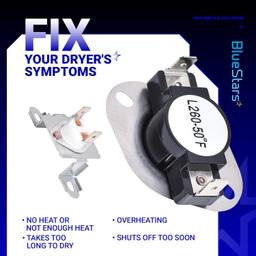 [Lifetime Warranty] DC96-00887A Dryer Thermal Fuse DC47-00018A Thermostat For Whirlpool Samsung Dryers DV45H7000EW/A2 DV40J3000EW/A2 DV42H5000EW/A3 DVE50M7450W/A3 - Replaces DC96-00887C PS4276292 thumbnail 1