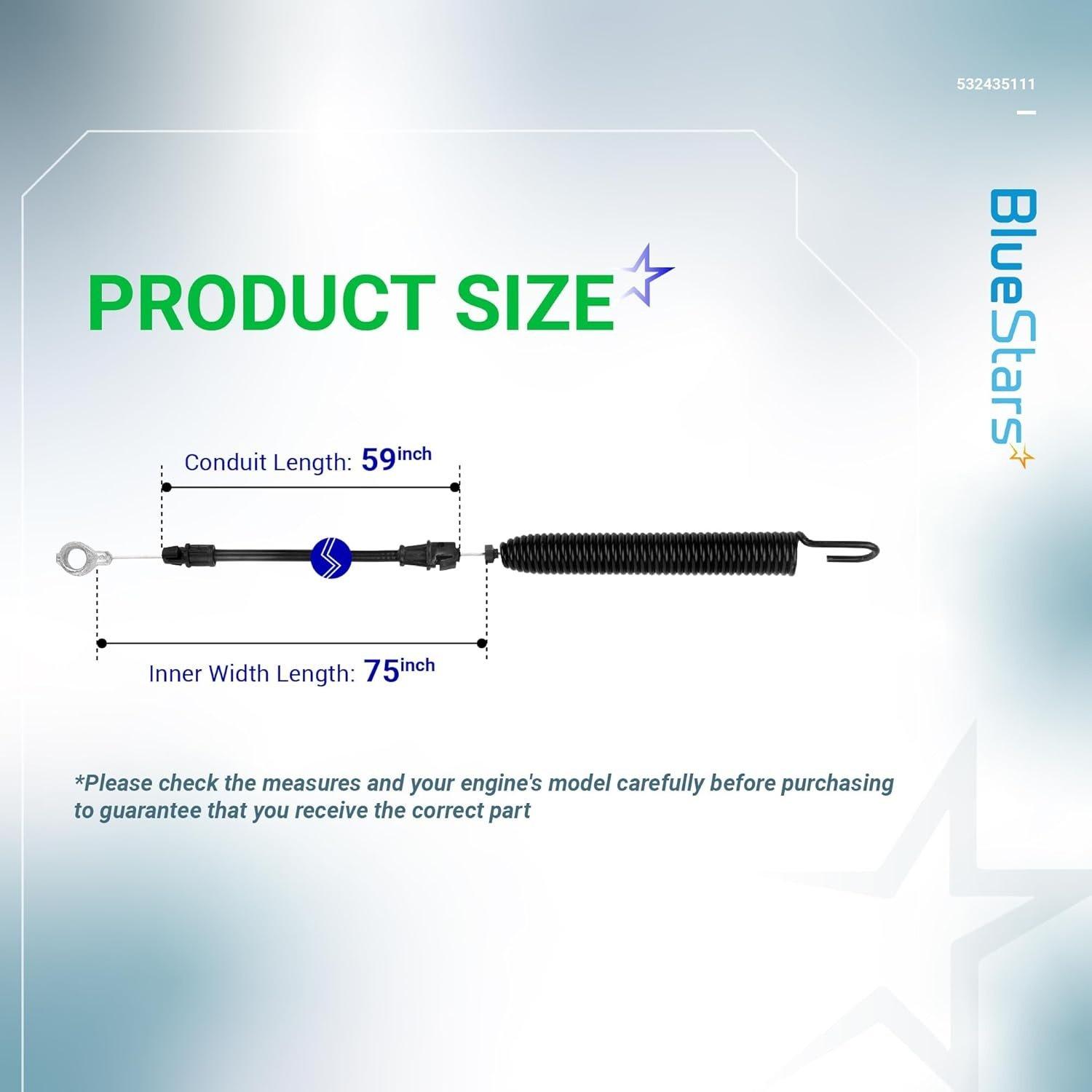 532435111 435111 Deck Engagement Clutch Cable image 8