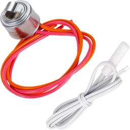 [Lifetime Warranty] WR55X10025 Refrigerator Temperature Sensor and WR50X10068 Refrigerator Defrost Thermostat - Compatible with GE & Hotpoint Refrigerators - Replaces 914093 AP3185407 PS304103 WR50X10015 thumbnail 0