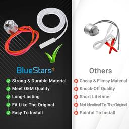 [Lifetime Warranty] WR55X10025 Refrigerator Temperature Sensor and WR50X10068 Refrigerator Defrost Thermostat - Compatible with GE & Hotpoint Refrigerators - Replaces 914093 AP3185407 PS304103 WR50X10015 thumbnail 2