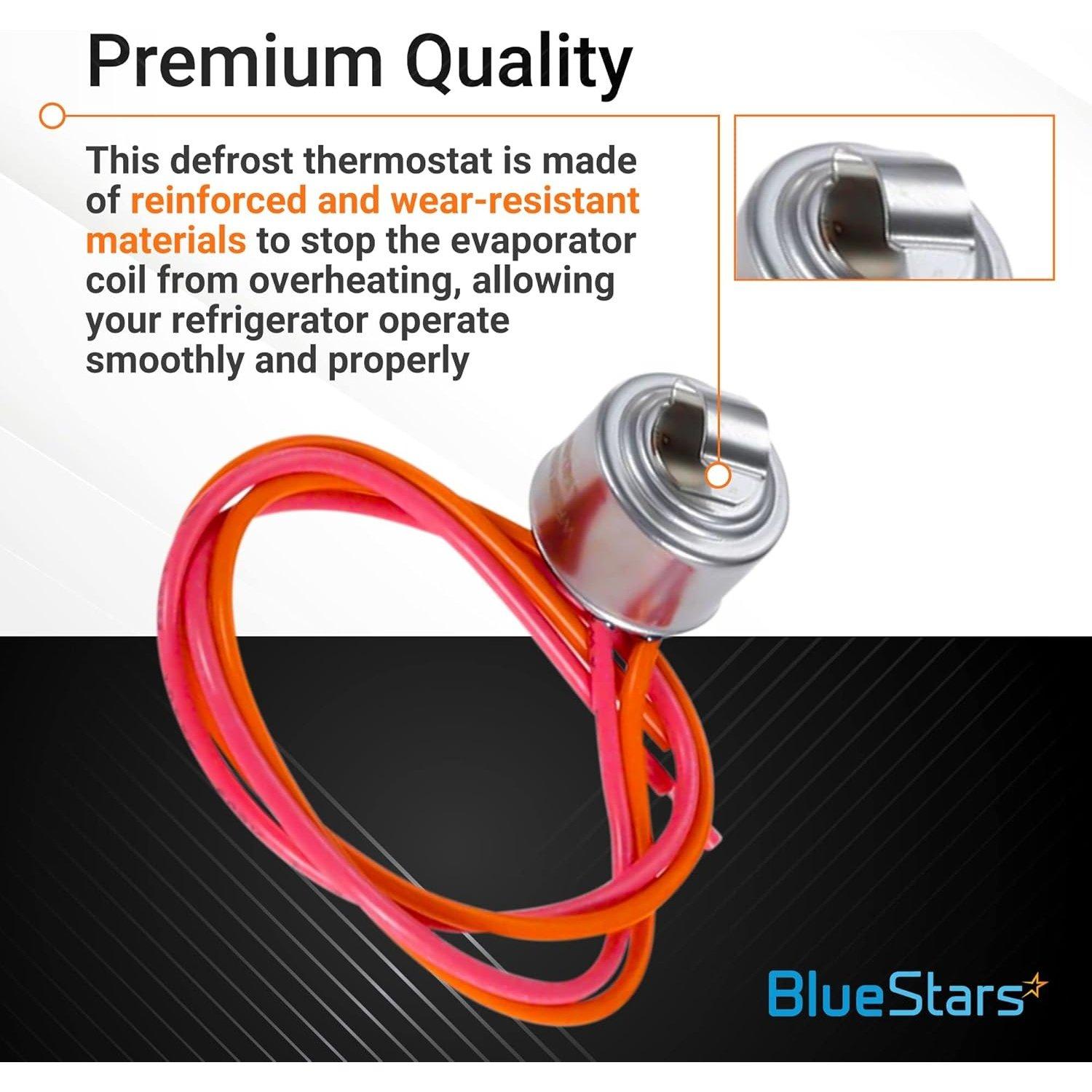 [Lifetime Warranty] WR55X10025 Refrigerator Temperature Sensor and WR50X10068 Refrigerator Defrost Thermostat - Compatible with GE & Hotpoint Refrigerators - Replaces 914093 AP3185407 PS304103 WR50X10015 image 3