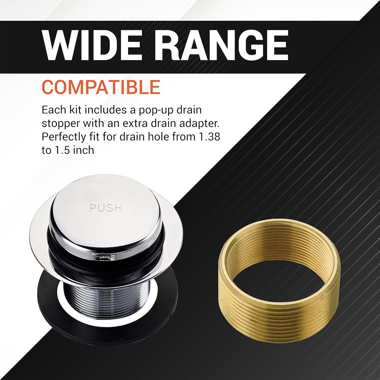 [Lifetime Warranty] Tip-Toe Tub Trim Kit Set with Two-Hole Bath Tub image 3