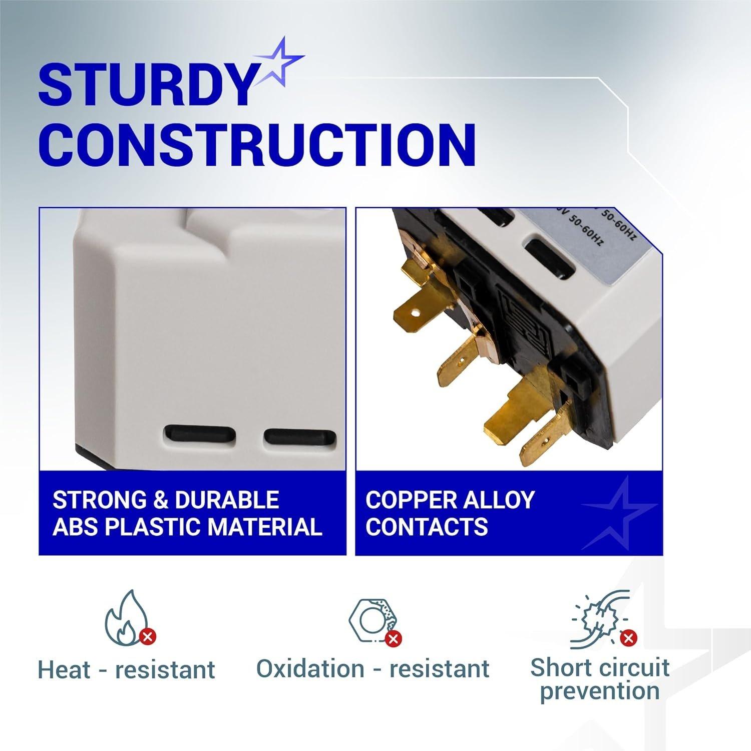 [Lifetime Warranty] W10117655 Dryer Start Switch - For Crosley Kenmore Maytag Whirlpool Dryer - Replaces W10117655 1448106 AH1491565 EA1491565 PS1491565 WPW10117655 PS11748542 YWED4815EW1 YWED4915EW1 image 7