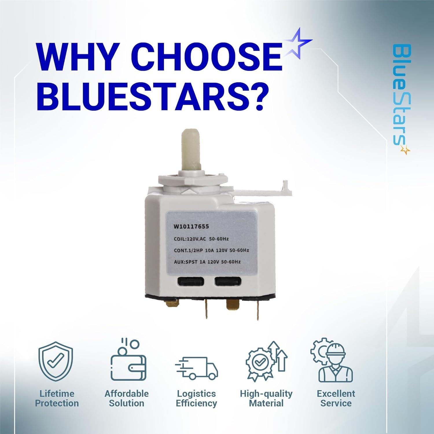 [Lifetime Warranty] W10117655 Dryer Start Switch - For Crosley Kenmore Maytag Whirlpool Dryer - Replaces W10117655 1448106 AH1491565 EA1491565 PS1491565 WPW10117655 PS11748542 YWED4815EW1 YWED4915EW1 image 2