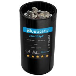 [Lifetime Warranty] 216-259 uF MFD 110-125 VAC CD60 Round Start Capacitor - Fits AC Motor Run, Fan Start, Heat Pump thumbnail 0