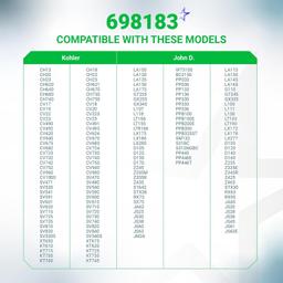 [Lifetime Warranty] 494768 698183 1/4" Inline Fuel Shut Off Valve with Clamp - Compatible with BS 493960 John Deere AM36141 AM107340 Toro 54-3150 1-603770 Oregon 07-406 Stens 120-212 Lawn Mower Tractor - Pack of 10 thumbnail 2