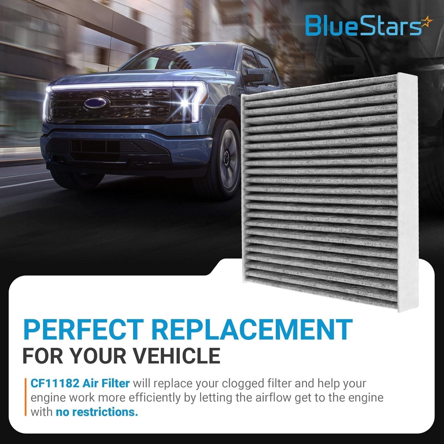 [Lifetime Warranty] CF11182 CP182 Cabin Air Filter w/Activated Carbon image 1