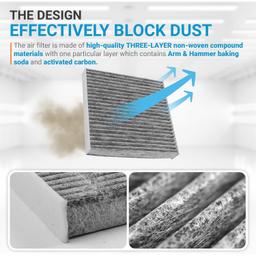 [Lifetime Warranty] CF11182 CP182 Cabin Air Filter w/Activated Carbon thumbnail 2