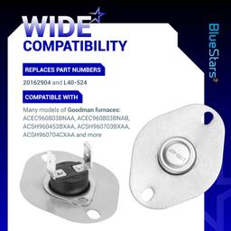 [Lifetime Warranty] 20162904 Furnace Primary Limit Switch 150°F to 110°F thumbnail 6