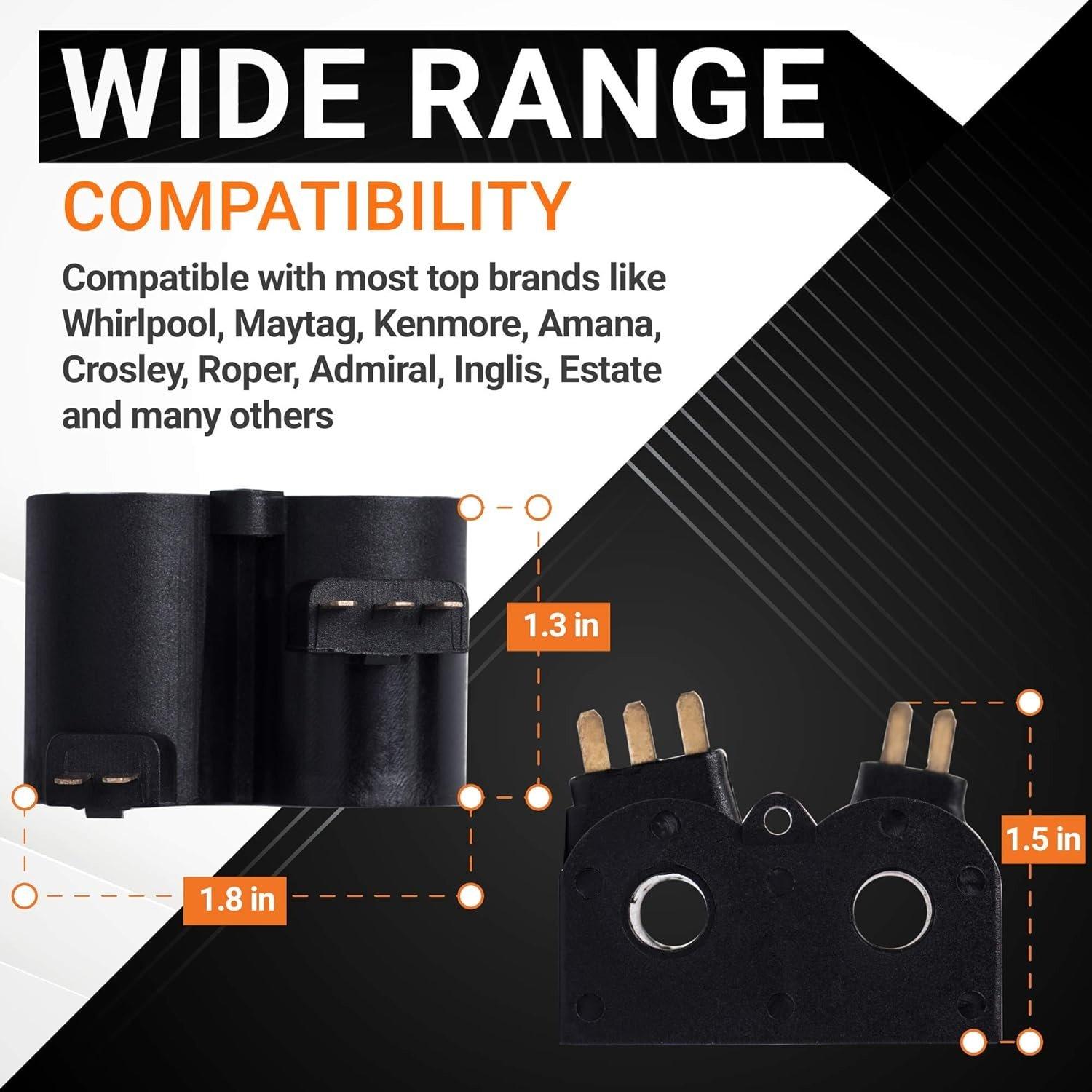 [Lifetime Warranty] W10328463 Dryer Coil Valve Replacement - Compatible with Whirlpool & Kenmore Dryers - Replaces W10273784 W10295524 image 1