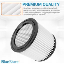 [Lifetime Warranty] 90398 Cartridge Filter and 90585 Foam Sleeve Filter - Replacement Filter for Shop-Vac 90398, 903-98, 9039800, 903-98-00, 5 Gallon and Above Wet/Dry Vacuum Cleaners thumbnail 6