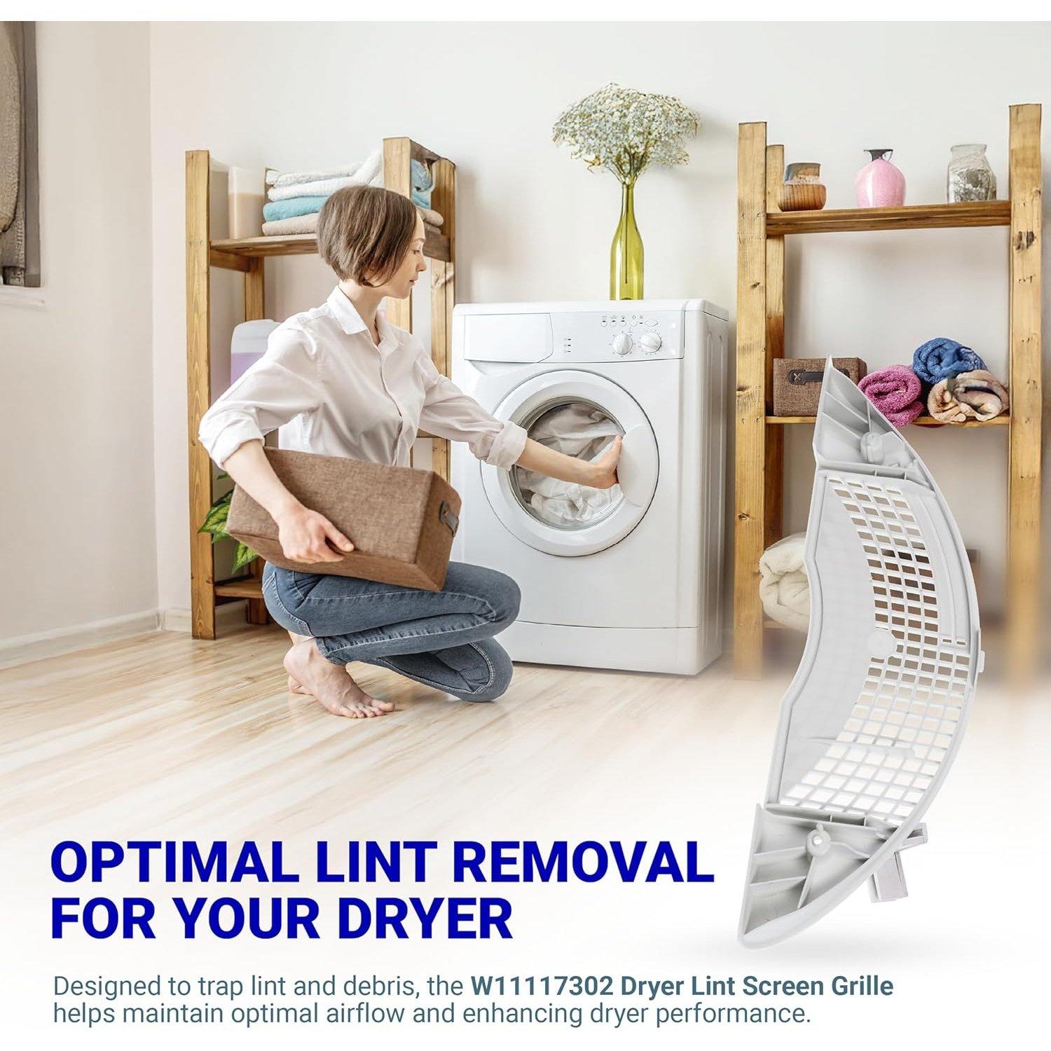 [Lifetime Warranty] W11117302 Dryer Lint Screen Grille - Compatible With Some Whirlpool, Kenmore, Maytag Dryers - Replaces 8544723, W10685670, WP8544723, 4538922, AP6245906, PS12114312, EAP12114312 image 5