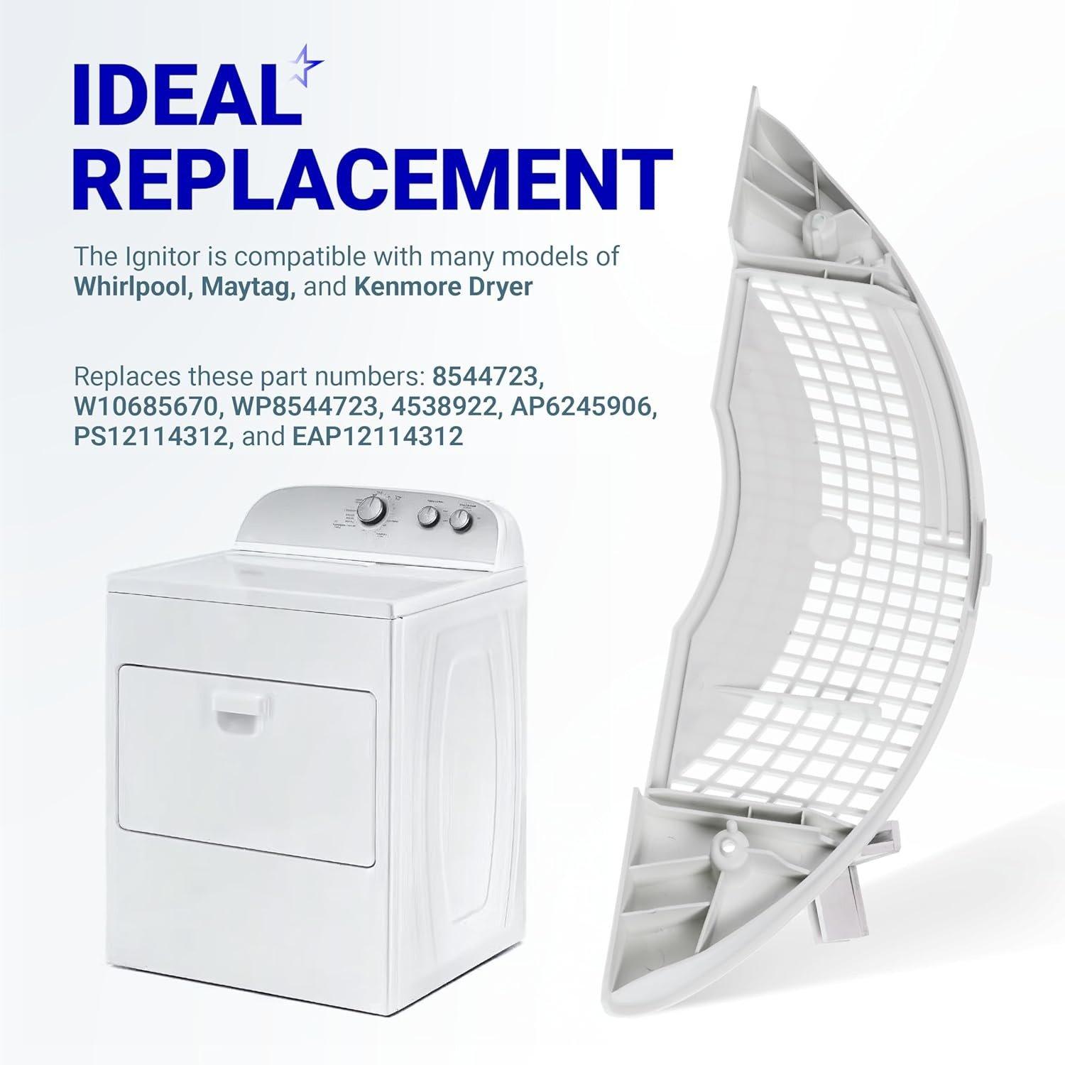 [Lifetime Warranty] W11117302 Dryer Lint Screen Grille - Compatible With Some Whirlpool, Kenmore, Maytag Dryers - Replaces 8544723, W10685670, WP8544723, 4538922, AP6245906, PS12114312, EAP12114312 image 3