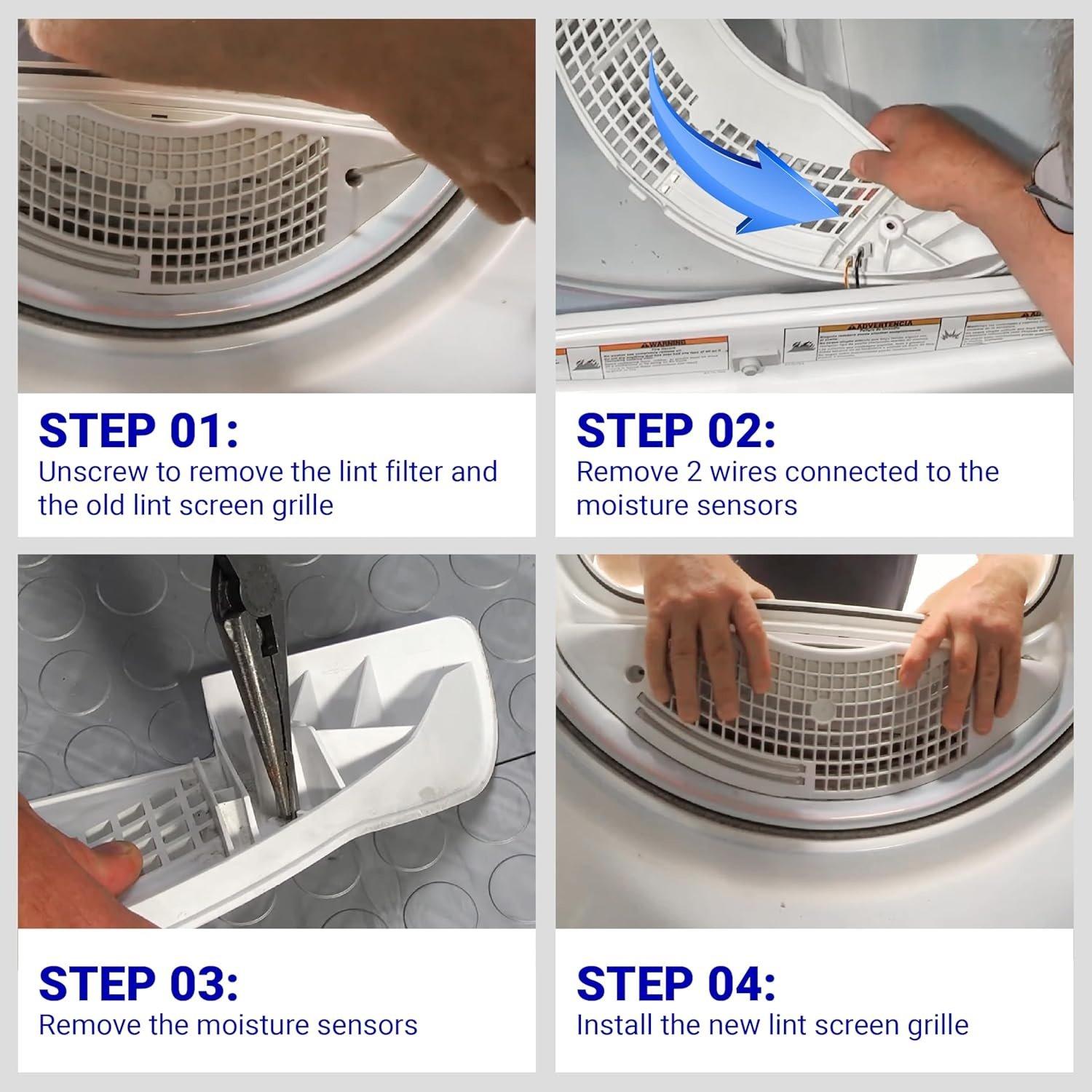 [Lifetime Warranty] W11117302 Dryer Lint Screen Grille - Compatible With Some Whirlpool, Kenmore, Maytag Dryers - Replaces 8544723, W10685670, WP8544723, 4538922, AP6245906, PS12114312, EAP12114312 image 8