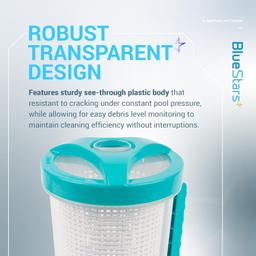 [Lifetime Warranty] In-Line Pool Leaf Canister with Mesh Basket thumbnail 5