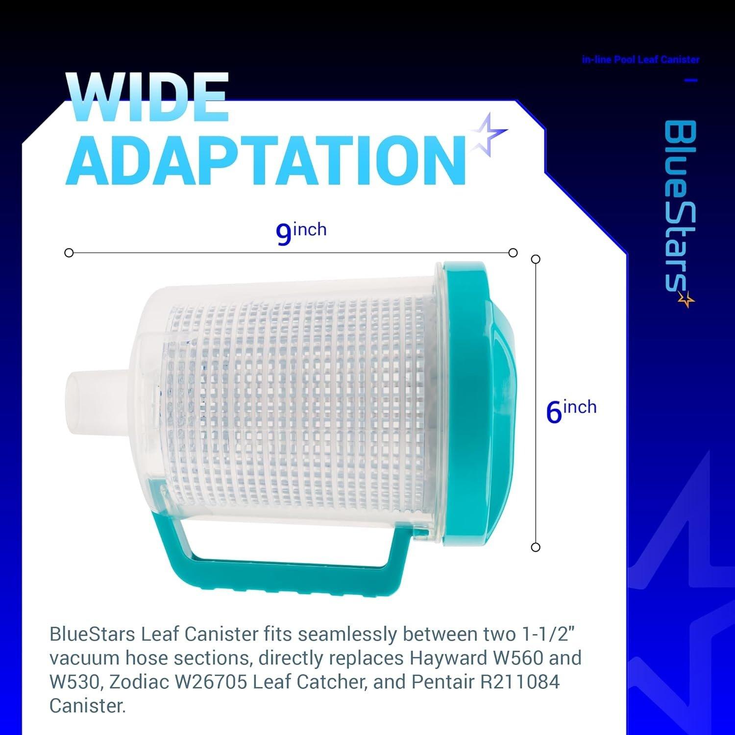 [Lifetime Warranty] In-Line Pool Leaf Canister with Mesh Basket image 2