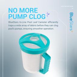 [Lifetime Warranty] In-Line Pool Leaf Canister with Mesh Basket thumbnail 3