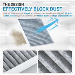 2-Pack Activated Carbon Cabin Air Filter CF10374 thumbnail 1