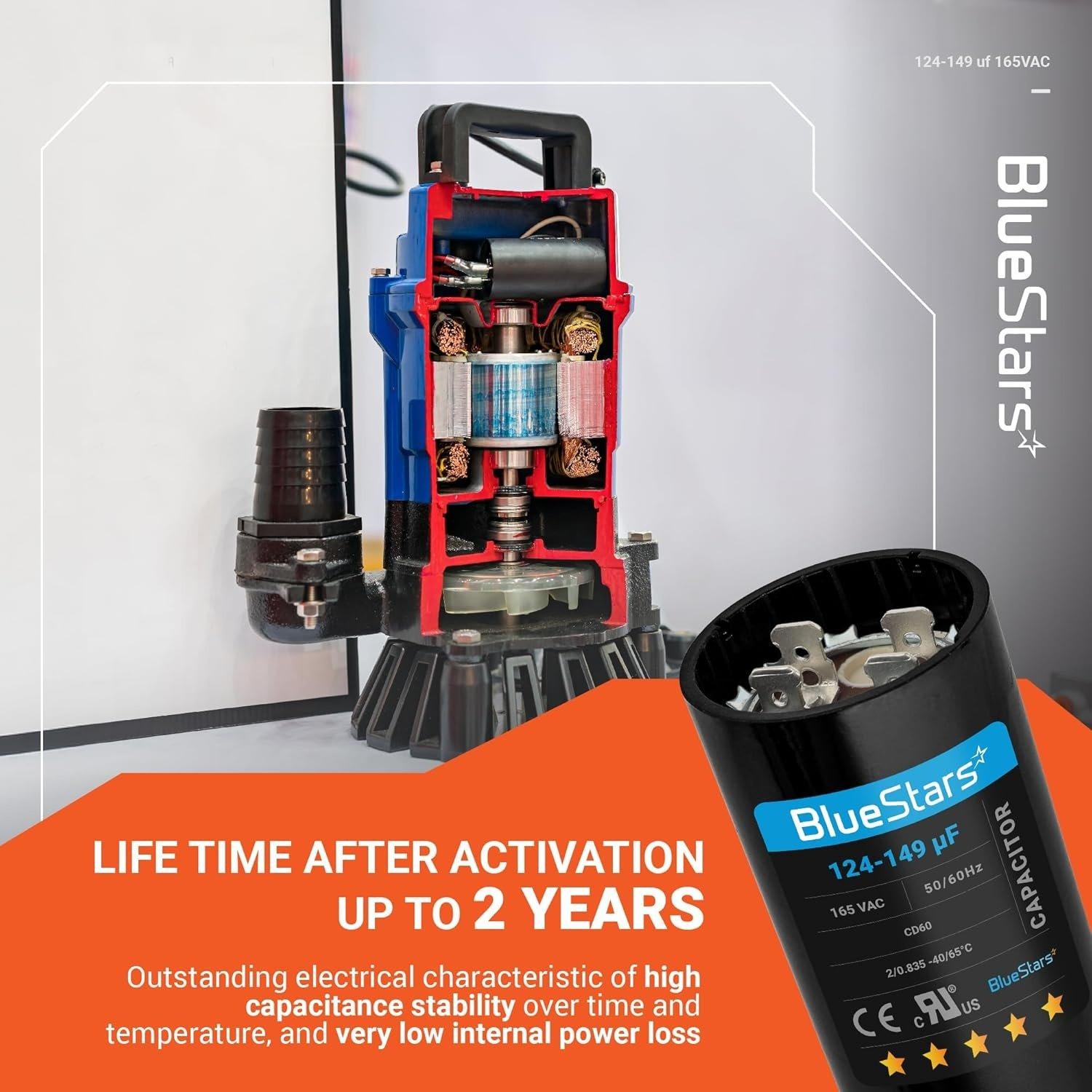 [Lifetime Warranty] 124-149 uF MFD 165 VAC Round Start Capacitor - Fits AC Motor Run, Fan Start, Heat Pump image 11