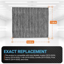 Activated Carbon Cabin Air Filter CF12157 thumbnail 4