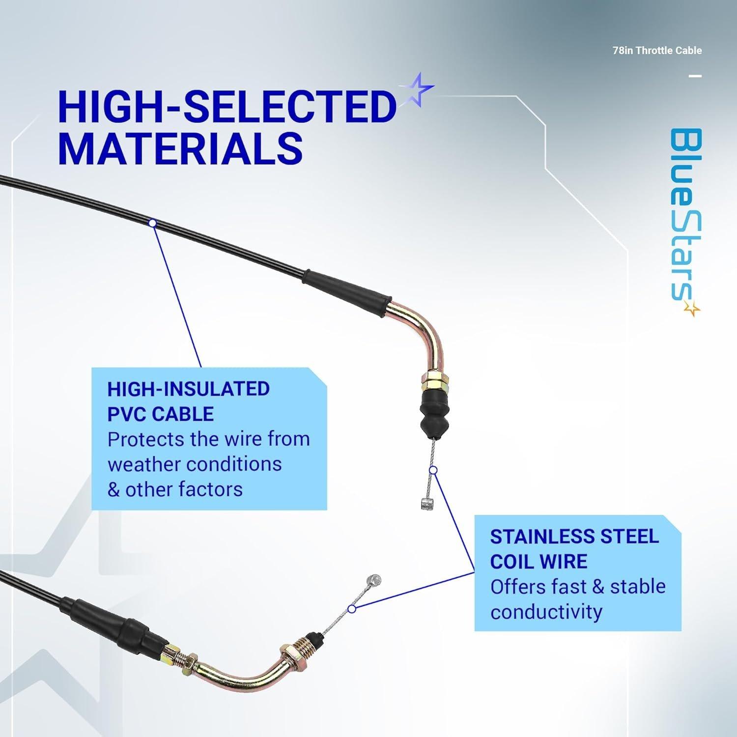 [Lifetime Warranty] 78in Throttle Cable image 4