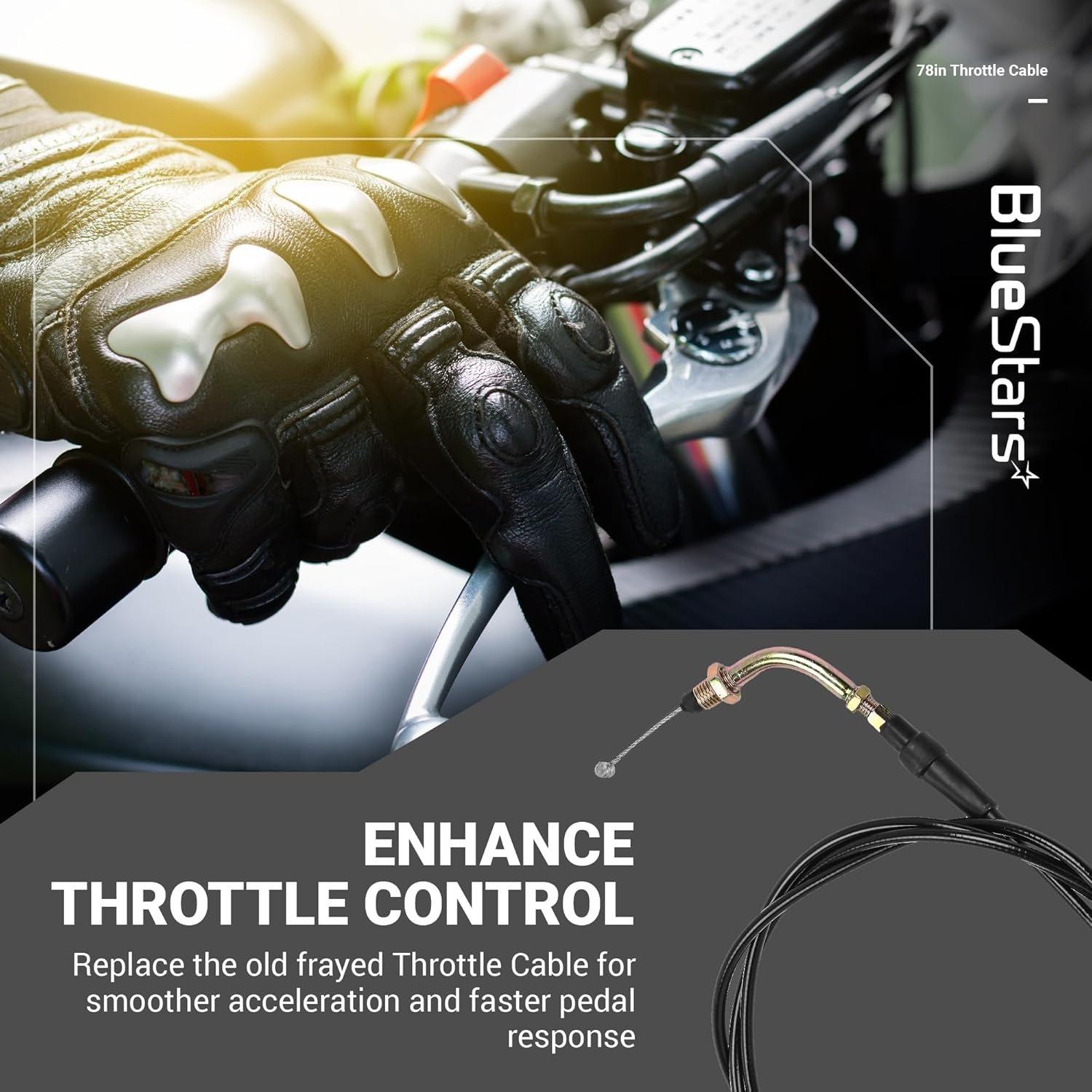[Lifetime Warranty] 78in Throttle Cable image 3