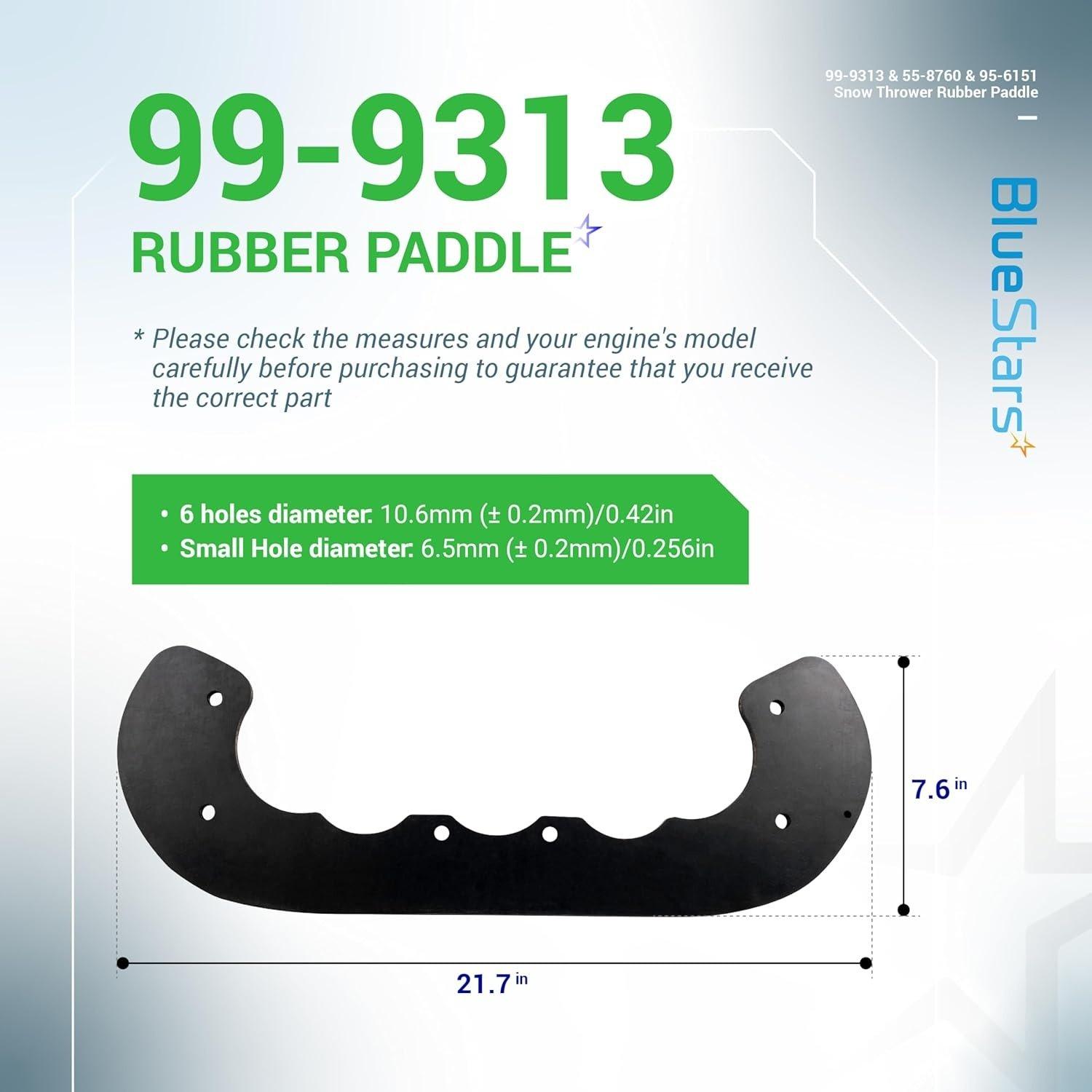 [Lifetime Warranty] 99-9313 Rubber Paddles 55-8760 Scraper Blade 95-6151 image 4