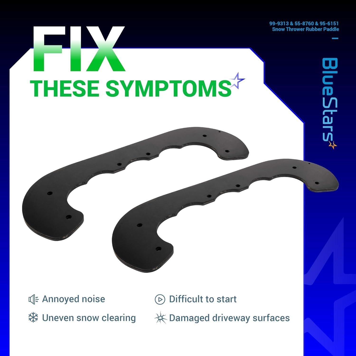 [Lifetime Warranty] 99-9313 Rubber Paddles 55-8760 Scraper Blade 95-6151 image 2