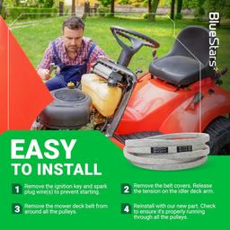 [Lifetime Warranty] Mower Deck Belt M126536 114.25" x 0.5" thumbnail 2