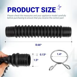 [Lifetime Warranty] AEM73213001 Washer Drain Hose - Compatible with LG Washing Machines - Replaces 2134394 5251FA1699P AH3617213 EA3617213 PS3617213 thumbnail 1