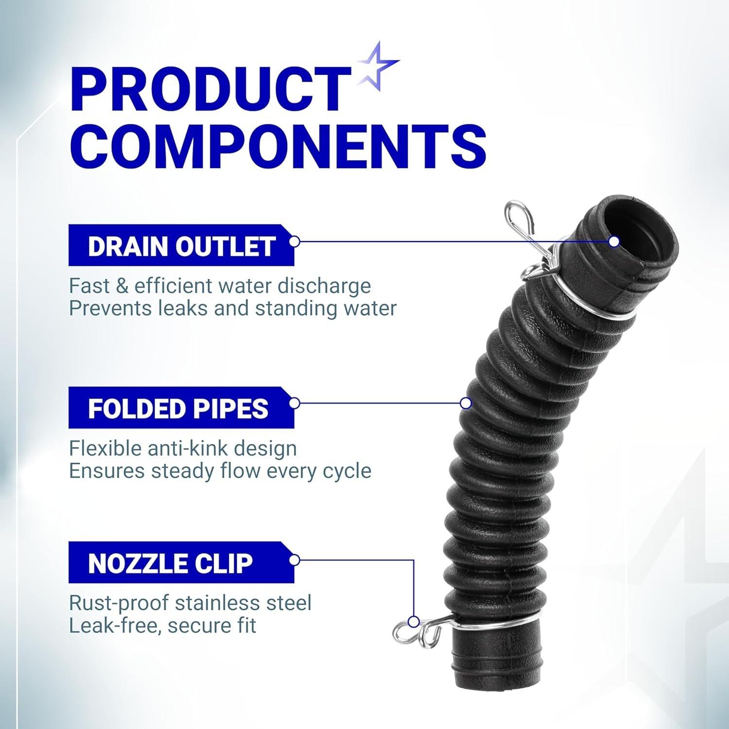 [Lifetime Warranty] AEM73213001 Washer Drain Hose - Compatible with LG Washing Machines - Replaces 2134394 5251FA1699P AH3617213 EA3617213 PS3617213 image 3