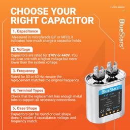 [Lifetime Warranty] 3 uF MFD ±5% 370/440 VAC CBB65 Oval Run Start Capacitor 50/60 Hz - Fits Air Conditioners, Heat Pumps, Condenser Fan Motors thumbnail 11
