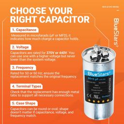 [Lifetime Warranty] 80+5 uF MFD ±5% 370/440 VAC Dual Run Round Capacitor TP-CAP-80/5/440R - Fits Condenser Straight Cool, Heat Pump thumbnail 7