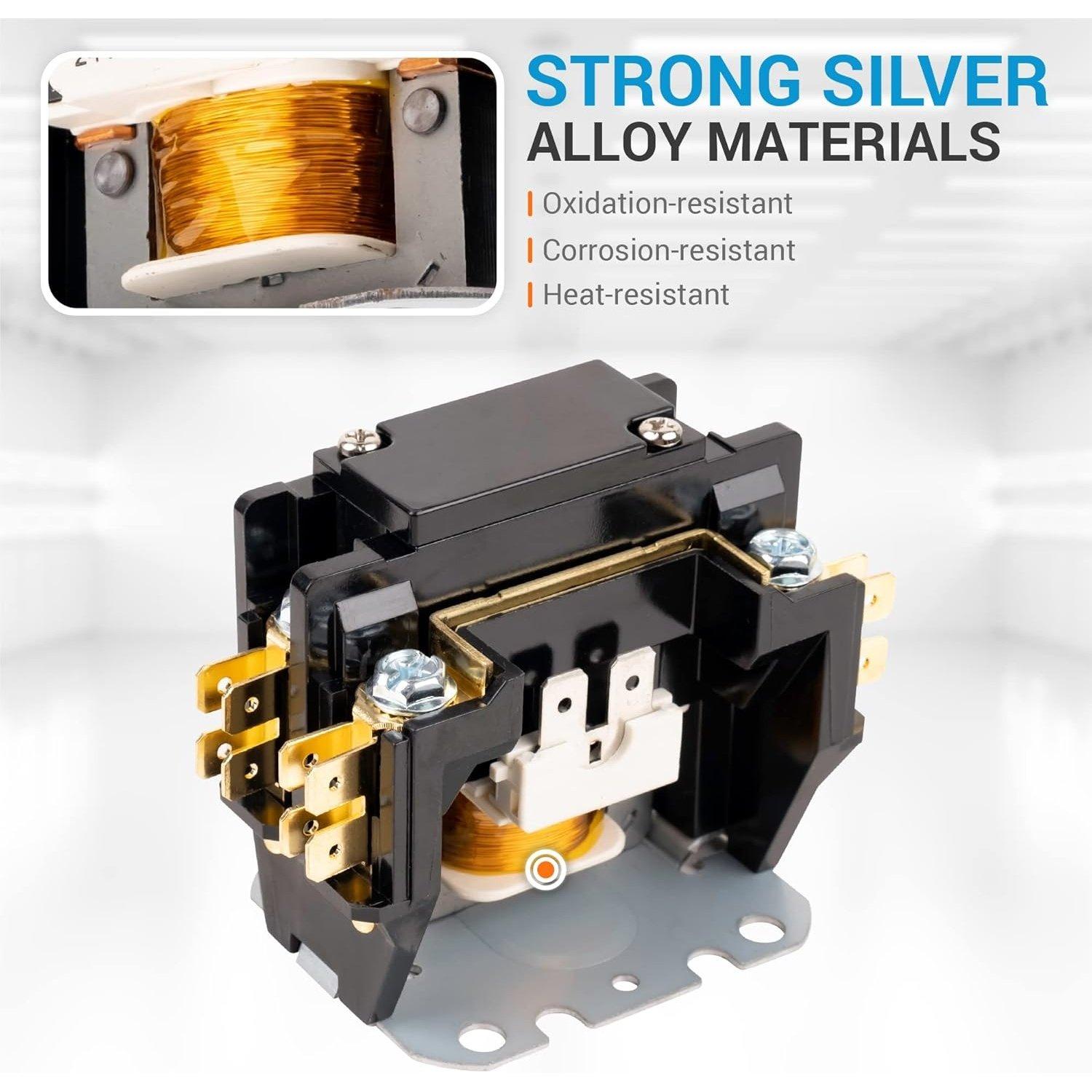 2 Pole Contactor 30 Amp 120VAC Coil image 6