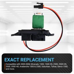 [Lifetime Warranty] 89019088 Blower Motor Resistor with Harness thumbnail 5