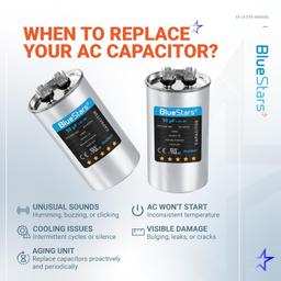 55 uF/MFD 370-440VAC Round Run Start Capacitor thumbnail 3