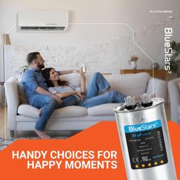 55 uF/MFD 370-440VAC Round Run Start Capacitor thumbnail 1