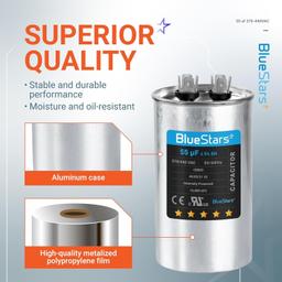 55 uF/MFD 370-440VAC Round Run Start Capacitor thumbnail 6
