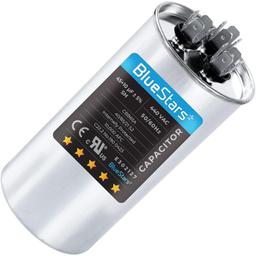 [Lifetime Warranty] 45+10 uF MFD ±5% 370/440 VAC Dual Run Start Round Capacitor CBB65 CBB65B 50/60 Hz - Fits AC Unit Fan Motor, Heat Pump thumbnail 0