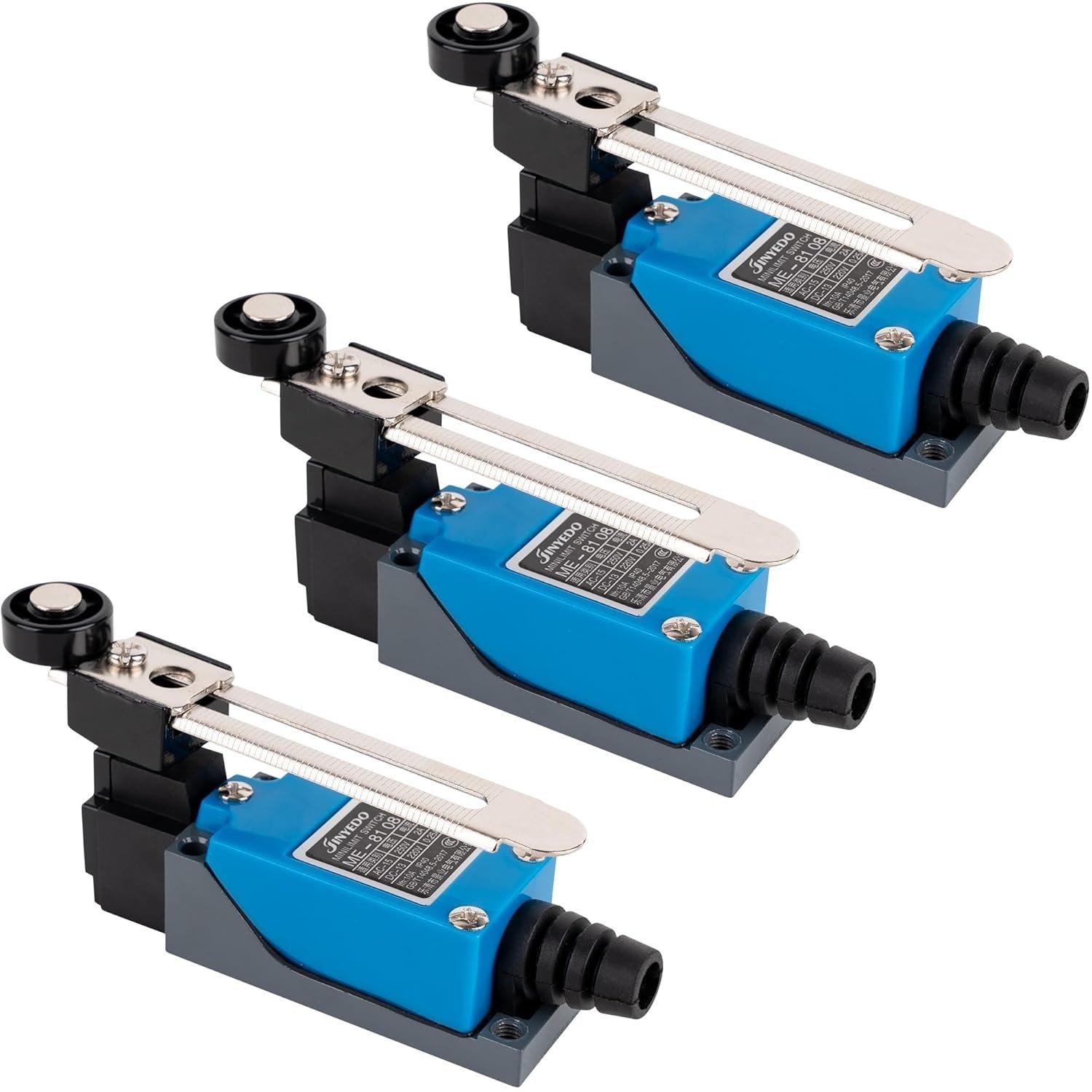 [Lifetime Warranty] ME-8108 Momentary Roller Lever Arm Limit Switch - Pack of 3 image 0