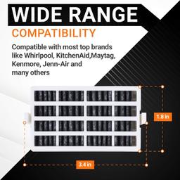 [Lifetime Warranty] W10311524 AIR1 Refrigerator Air Filter Cartridge Replacement - Compatible with Whirlpool FreshFlow Air Filter, Maytag KitchenAid Jenn-Air Kenmore, Replaces 2319308, W10335147 - Pack of 12 thumbnail 4