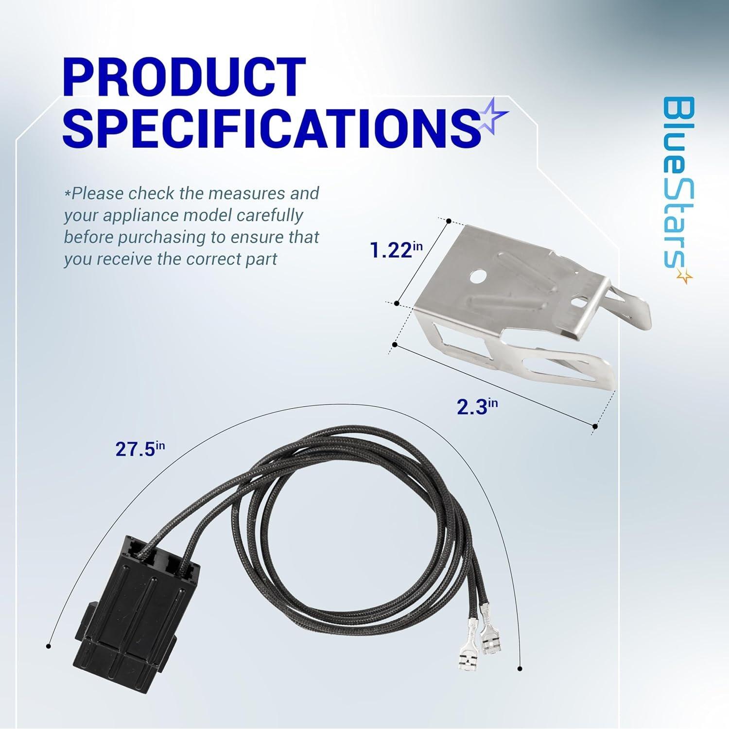 [Lifetime Warranty] WB2X8228 Element Receptacle and Wire Kit - Compatible With GE Hotpoint Kenmore Electric Ranges and Cooktops - Replaces AP2013499, PS242972, 250535, AH242972, EA242972, WB62X5358 - Pack of 2 image 1