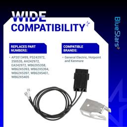 [Lifetime Warranty] WB2X8228 Element Receptacle and Wire Kit - Compatible With GE Hotpoint Kenmore Electric Ranges and Cooktops - Replaces AP2013499, PS242972, 250535, AH242972, EA242972, WB62X5358 - Pack of 2 thumbnail 6