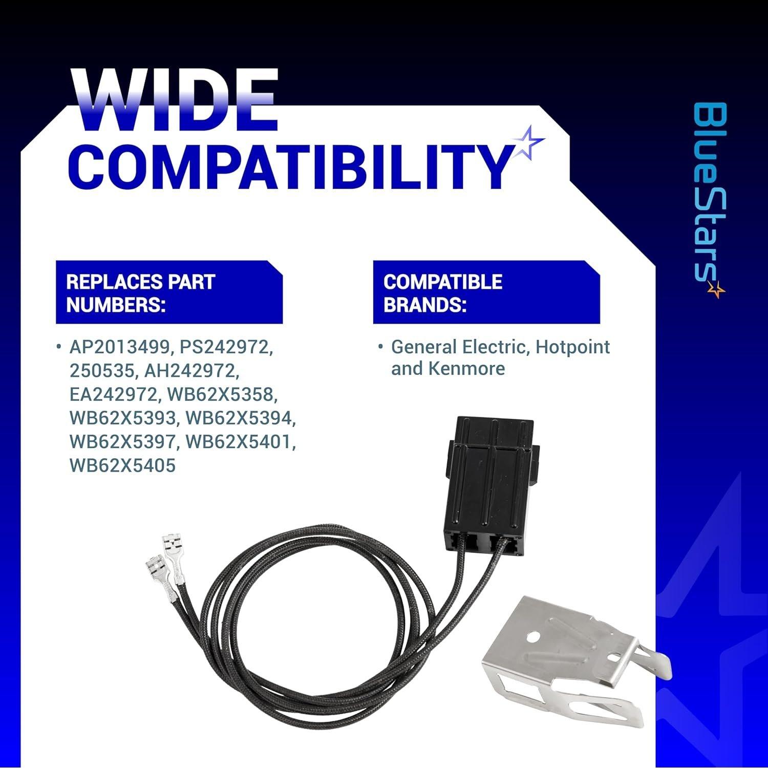 [Lifetime Warranty] WB2X8228 Element Receptacle and Wire Kit - Compatible With GE Hotpoint Kenmore Electric Ranges and Cooktops - Replaces AP2013499, PS242972, 250535, AH242972, EA242972, WB62X5358 - Pack of 2 image 6