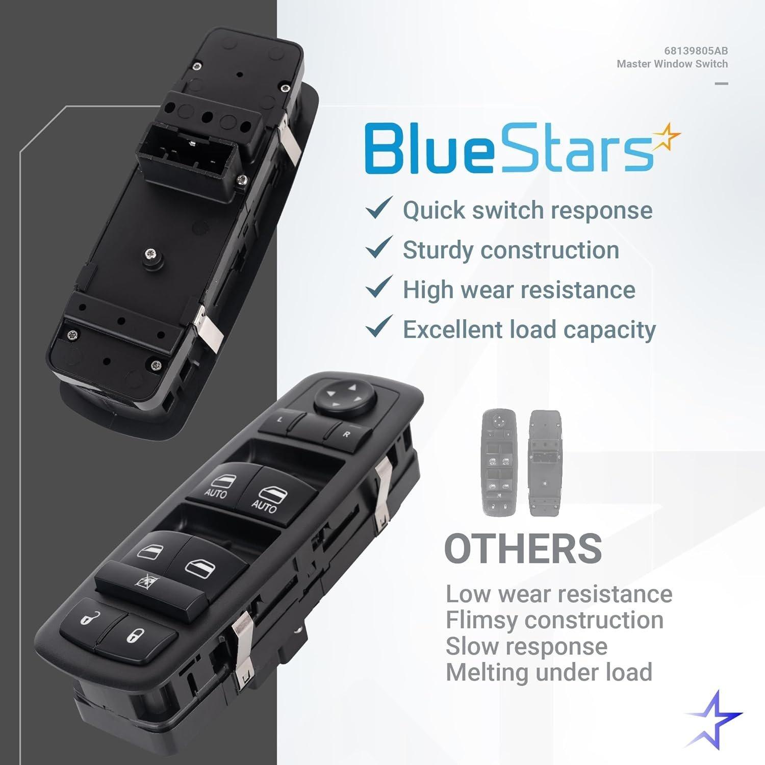 [Lifetime Warranty] 68139805AB Power Master Window Switch - Replaces 56046823AE | 3+8 Pins image 2