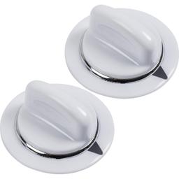 [Lifetime Warranty] WE01X20374 Dryer Timer Knob - Compatible with GE Hotpoint Dryers â€“ Replaces PS8769912 AP5805160 WE1M589 WE1M856 - Pack of 2 thumbnail 0