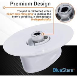 [Lifetime Warranty] WE01X20374 Dryer Timer Knob - Compatible with GE Hotpoint Dryers â€“ Replaces PS8769912 AP5805160 WE1M589 WE1M856 - Pack of 2 thumbnail 6