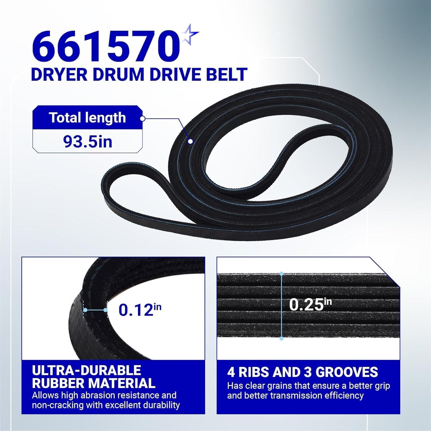 [Lifetime Warranty] 4392067RC Dryer Repair Kit - Compatible with Whirlpool Cabrio Duet Maytag Bravos XL Kenmore Elite Dryer - Replaces AP3109602 PS373088 80047 587637 image 1