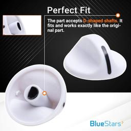 [Lifetime Warranty] 131965300 Dryer Timer Knob Replacement - Compatible with Frigidaire Electrolux Dryers - Replaces 131666601 131666604 131666606 - Pack of 4 thumbnail 2